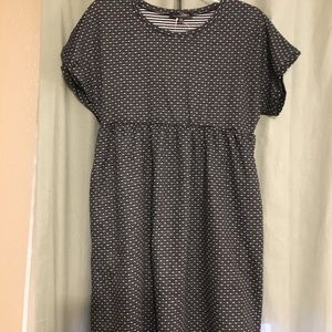 B&W polka dot dress